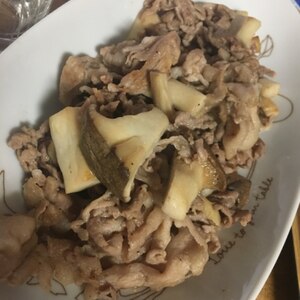 豚肉とエリンギの甘辛炒め